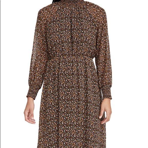 NWOT Madewell (Re)sourced Georgette Smocked-Neck Midi Dress in Folktale Paisley - Picture 5 of 7